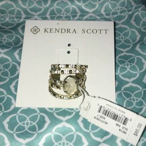 Kendra Scott Reya stackable ring set (Size 7)